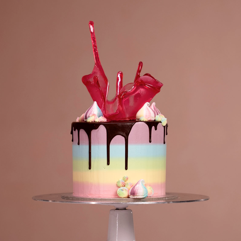 The Rainbow Drip Cake